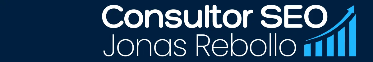 Logo de Consultor SEO Local para Empresas com Jonas Rebollo — especialista em visibilidade orgânica no Google