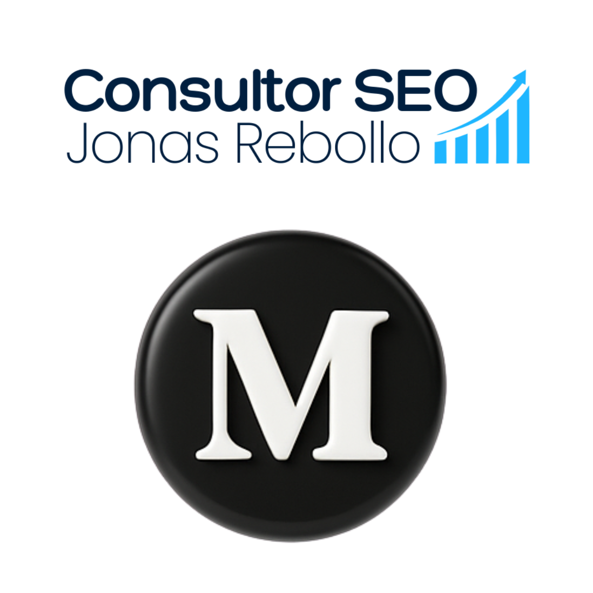 Logo do Medium — artigos do Consultor SEO Jonas Rebollo